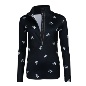 Dames Pully Monogram - Zwart