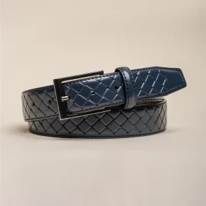 Leren Cavani Riem - BT06 Navy