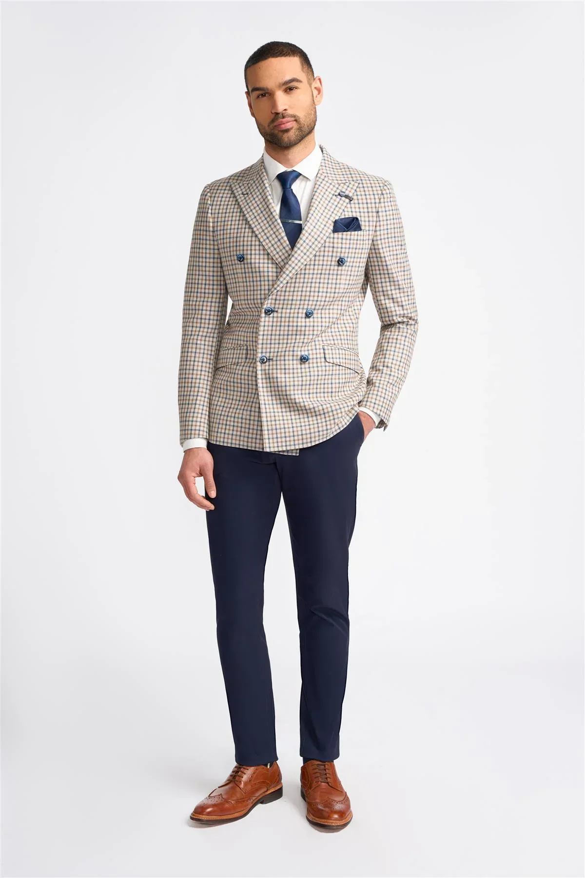 Cavani - Colbert Double Breasted Sergio Beige - Afbeelding 3