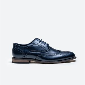 Cavani Clark Schoenen Navy - Wingtip Brogue