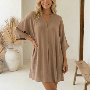 Short Kaftan Davina Old Pink