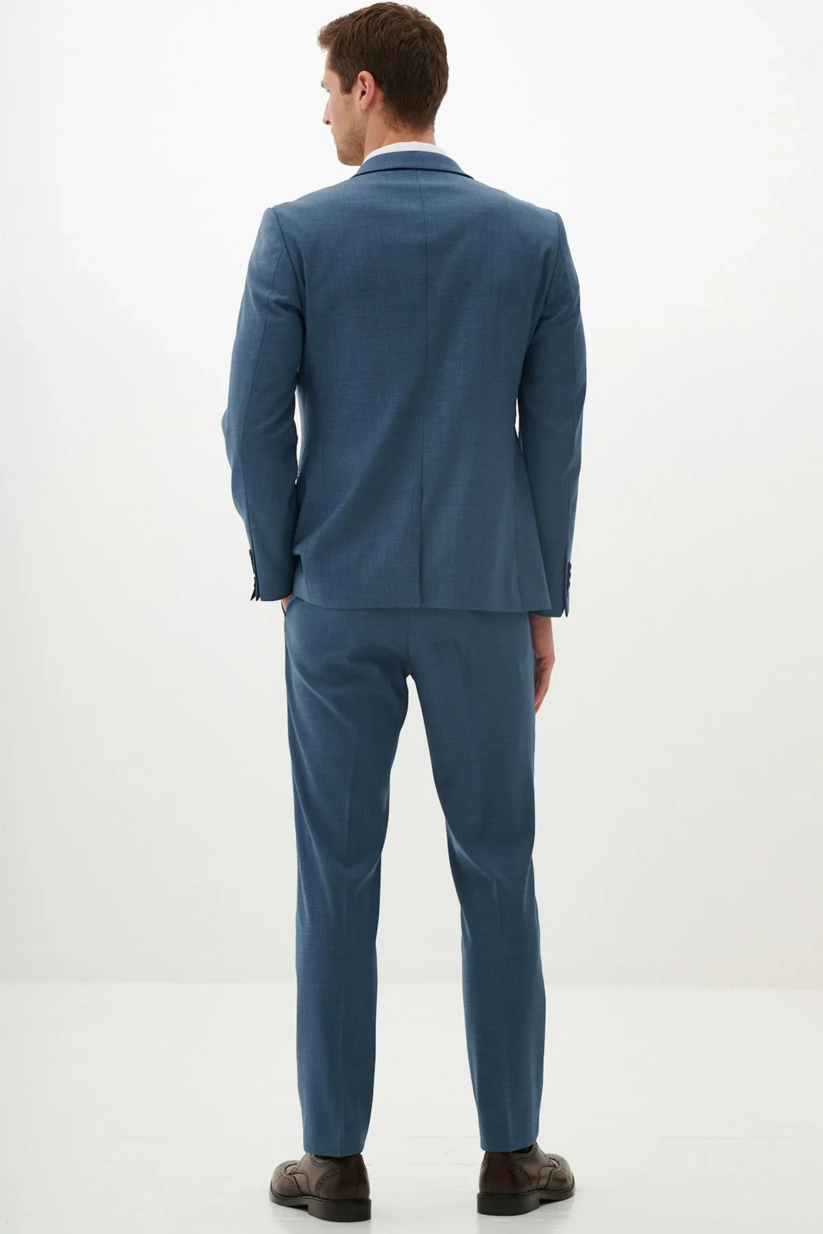 2-delig Heren Kostuum - Marc Darcy Finley Teal - Afbeelding 5