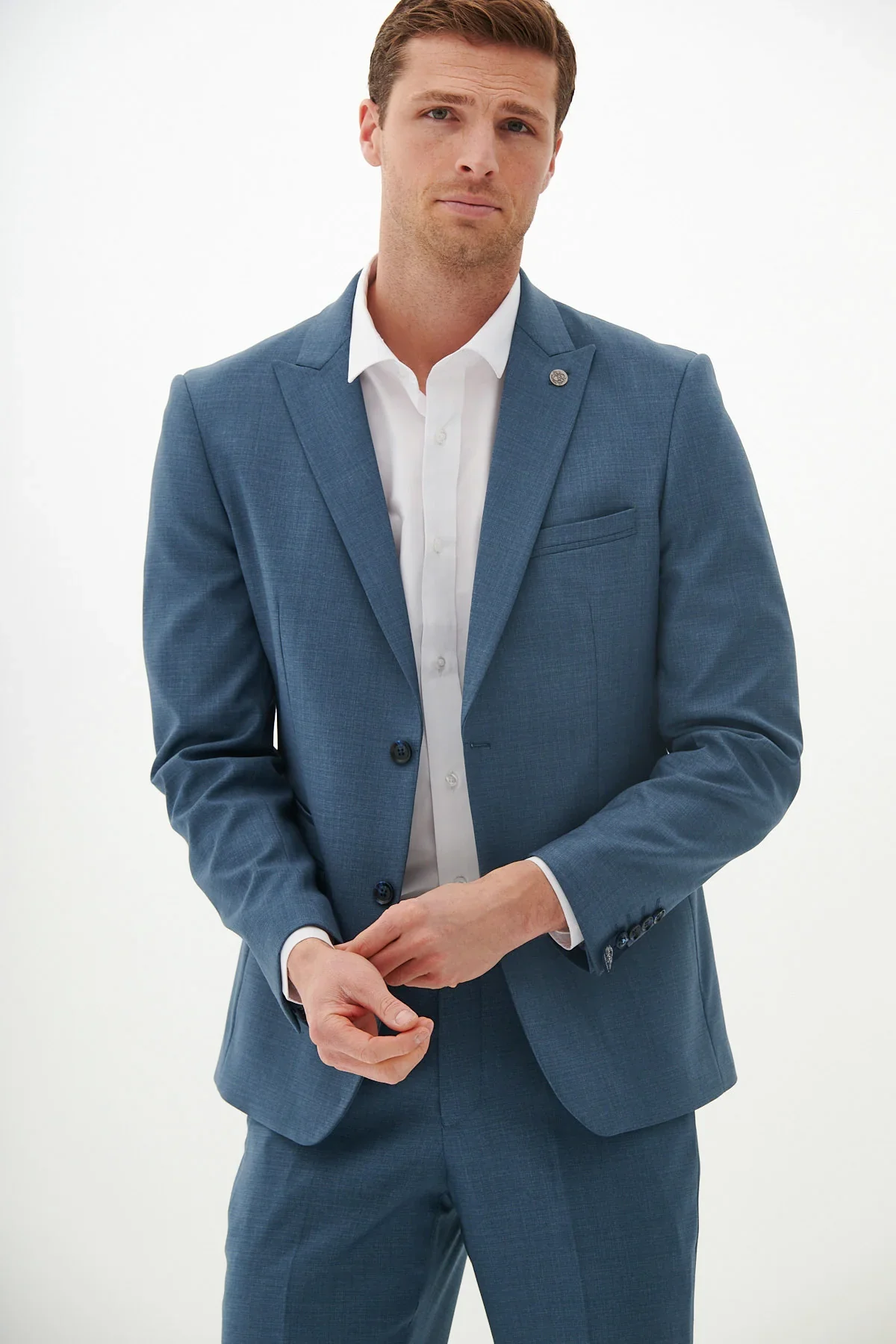 2-delig Heren Kostuum - Marc Darcy Finley Teal