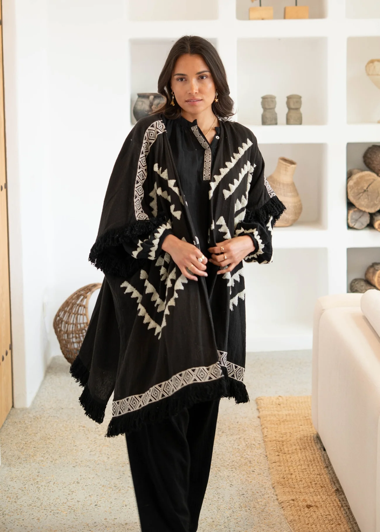 Poncho Ventana Arena Black - Afbeelding 2