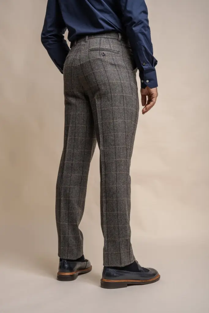 2-delig pak - grijs heren kostuum - Grey Navy Suit 2pc - Afbeelding 5