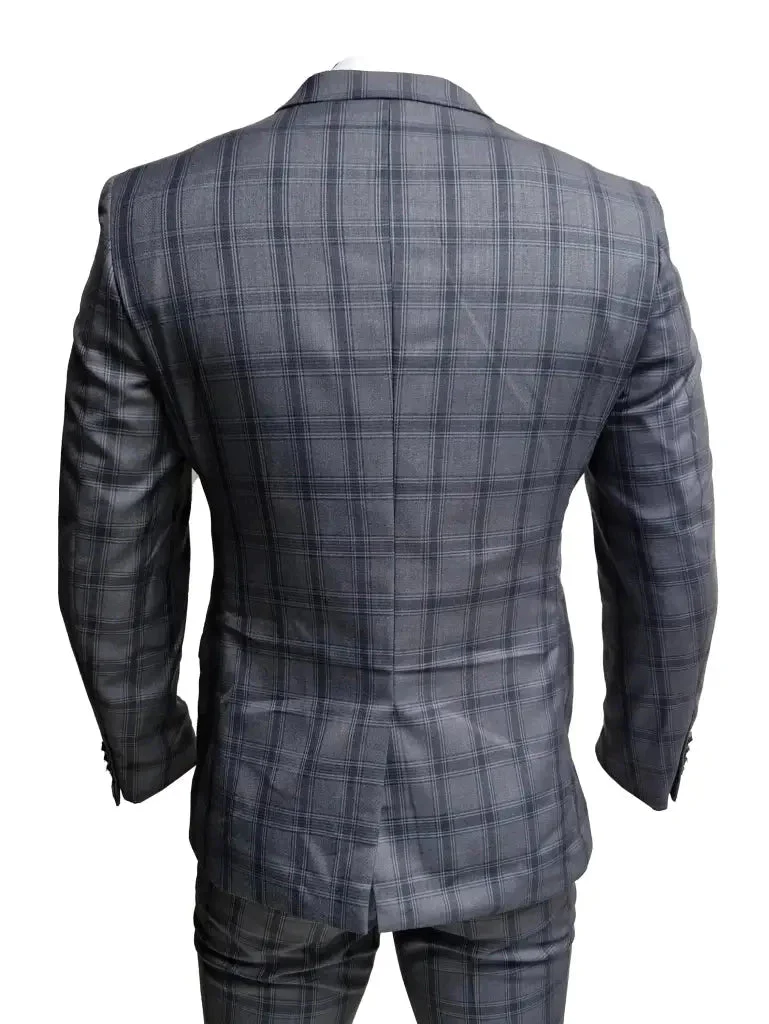 2-delig pak - grijs heren kostuum - Jose Grey suit 2pc - Afbeelding 9