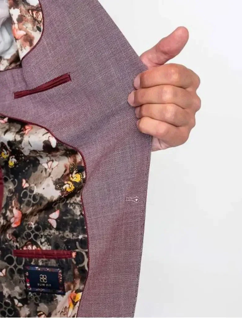 2-delig pak - slim fit heren kostuum - Cavani lilac suit 2pc - Afbeelding 6