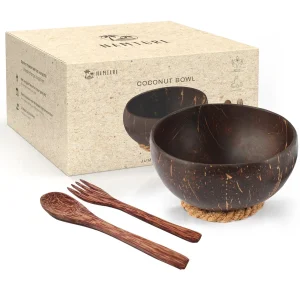 Coconut Bowl eetset XL • Zero Waste • Duurzaam 4-pack