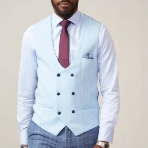 Kelvin Sky Gilet - Double Breasted