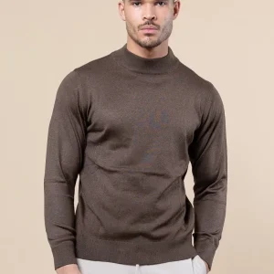 WOOL-BLEND Glans Turtle Neck