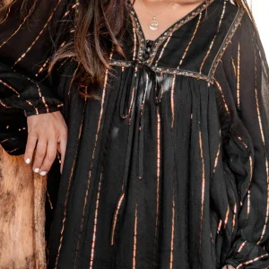 Blouse Gigi Stripe Black