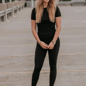 Sport T-shirt set Nova zwart