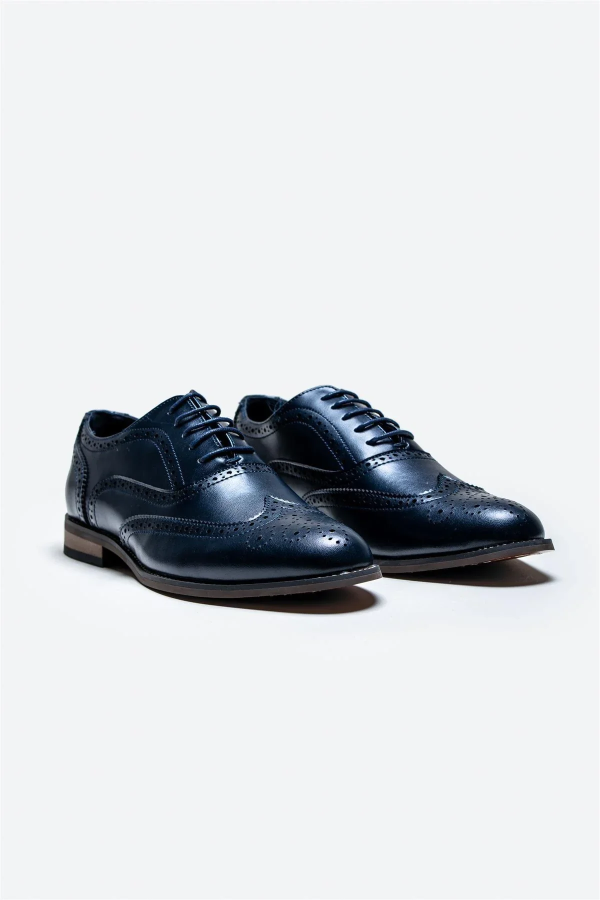Cavani Clark Schoenen Navy - Wingtip Brogue - Afbeelding 3
