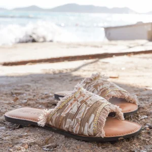 Slipper Inessa Baroque Taupe Print