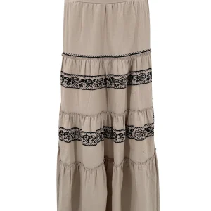 Long Skirt Espanola Light Taupe