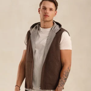 TWEEZIJDIGE WOOL BODYWARMER