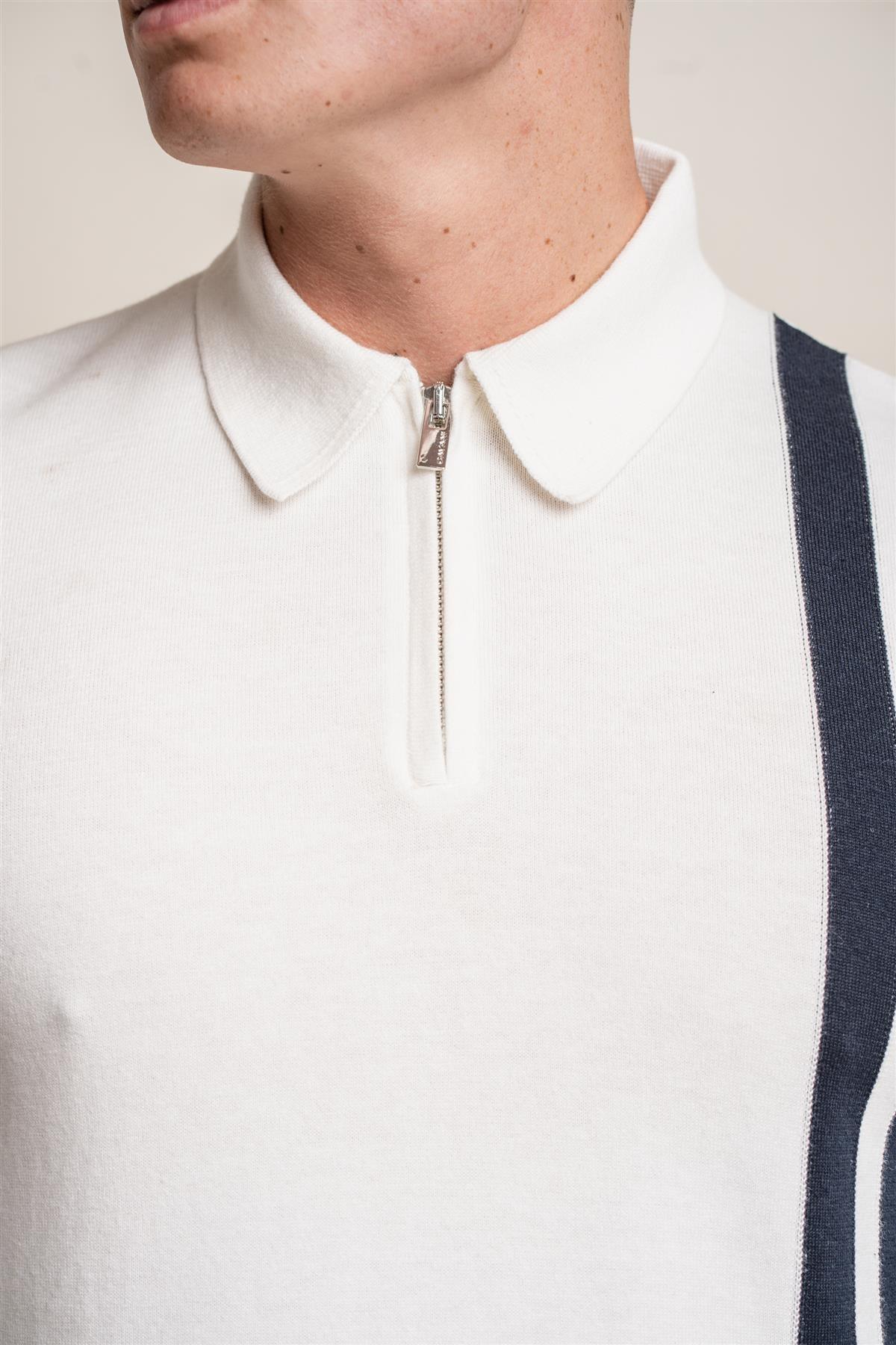 Diablo Ecru - Pullover Heren met Rits - Cavani - Afbeelding 4