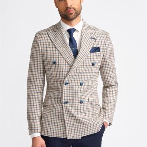 Cavani - Colbert Double Breasted Sergio Beige