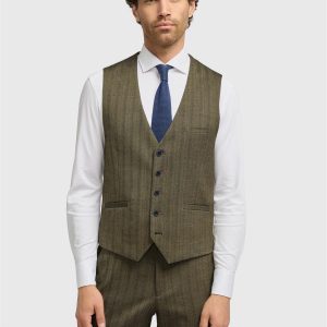 Cavani - Gilet Damon Sage | Single Breasted