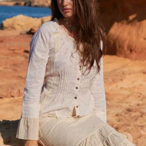 Embroidered Blouse Brisa Cream
