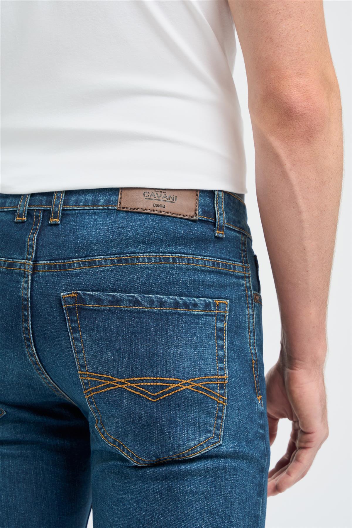 Cavani Heren Jeans - Milano Stone Wash - Afbeelding 5