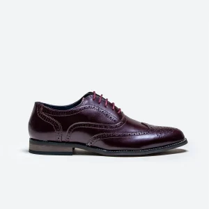 Cavani Clark Schoenen Wine - Wingtip Brogue