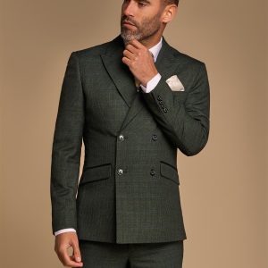 Cavani Caridi - Colbert Olive Double Breasted