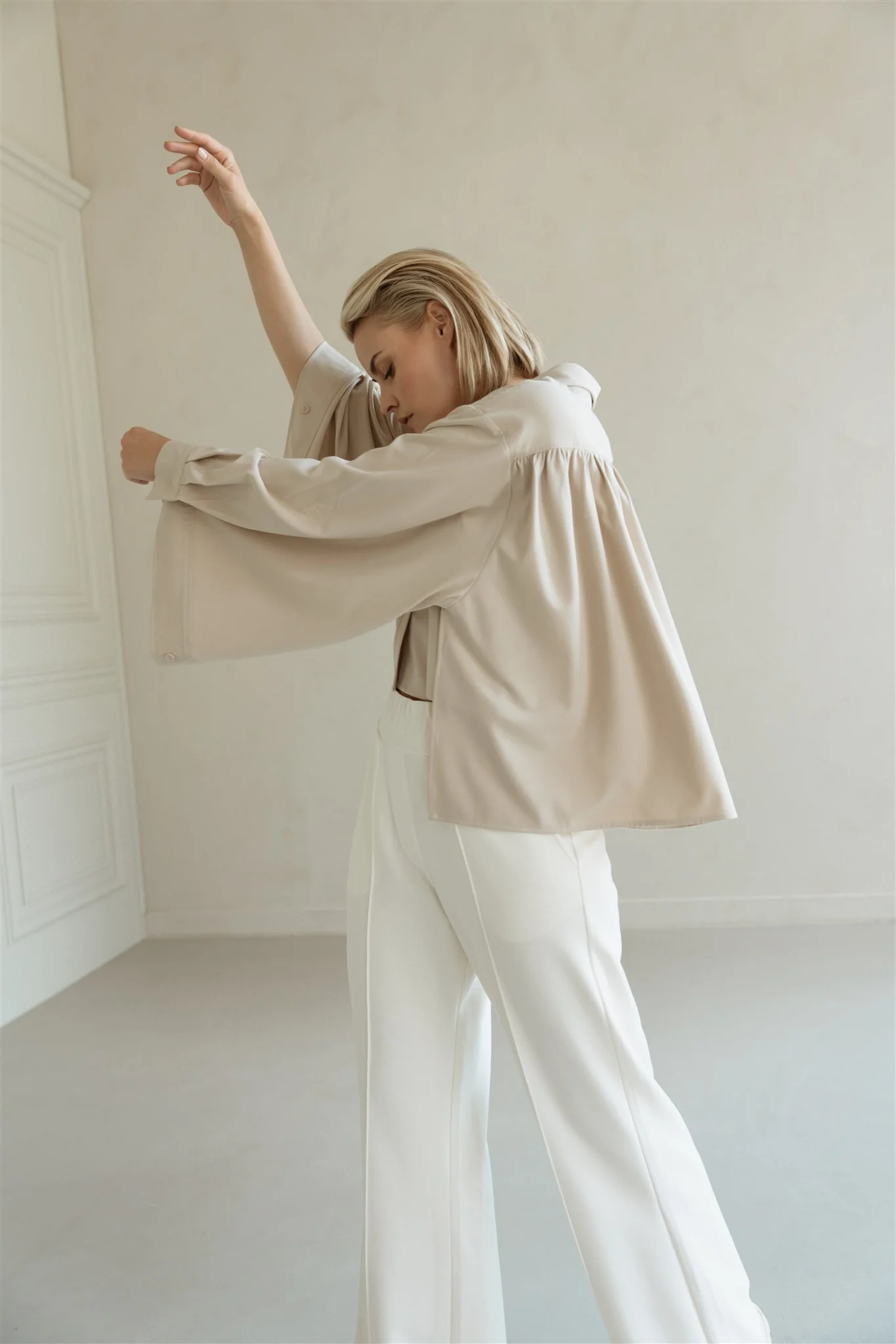 Blouse Loet | Aímée the Label | Sand - Afbeelding 5