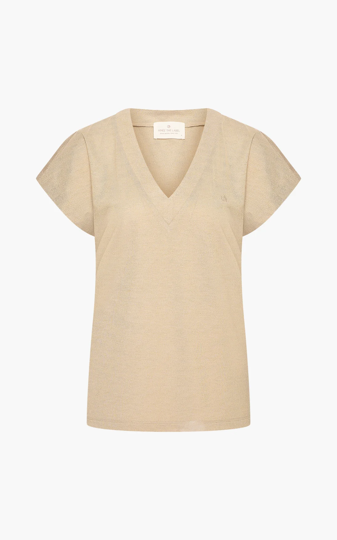 T-shirt Yanni | Aímée the Label | Gold - Afbeelding 2