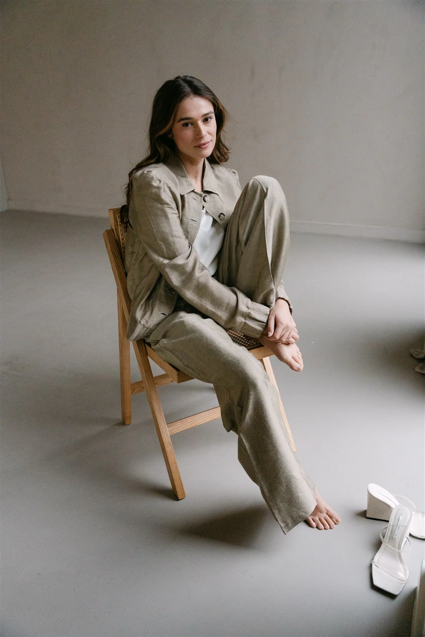 Broek Yon | Aímée the Label | Green Sparkling - Afbeelding 4