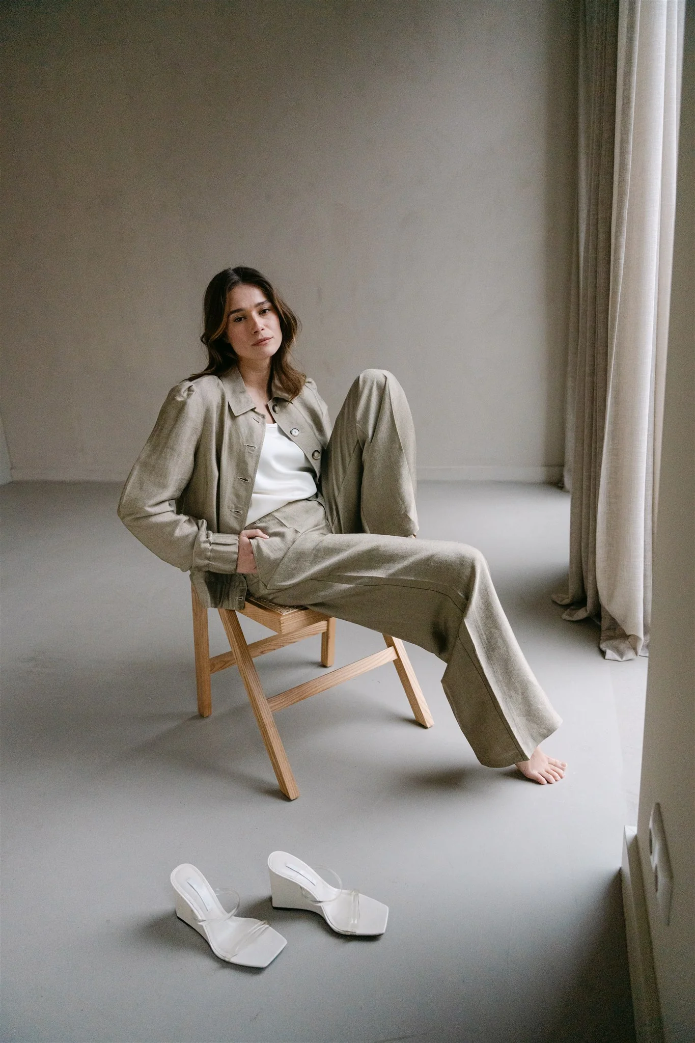 Broek Yon | Aímée the Label | Green Sparkling - Afbeelding 5