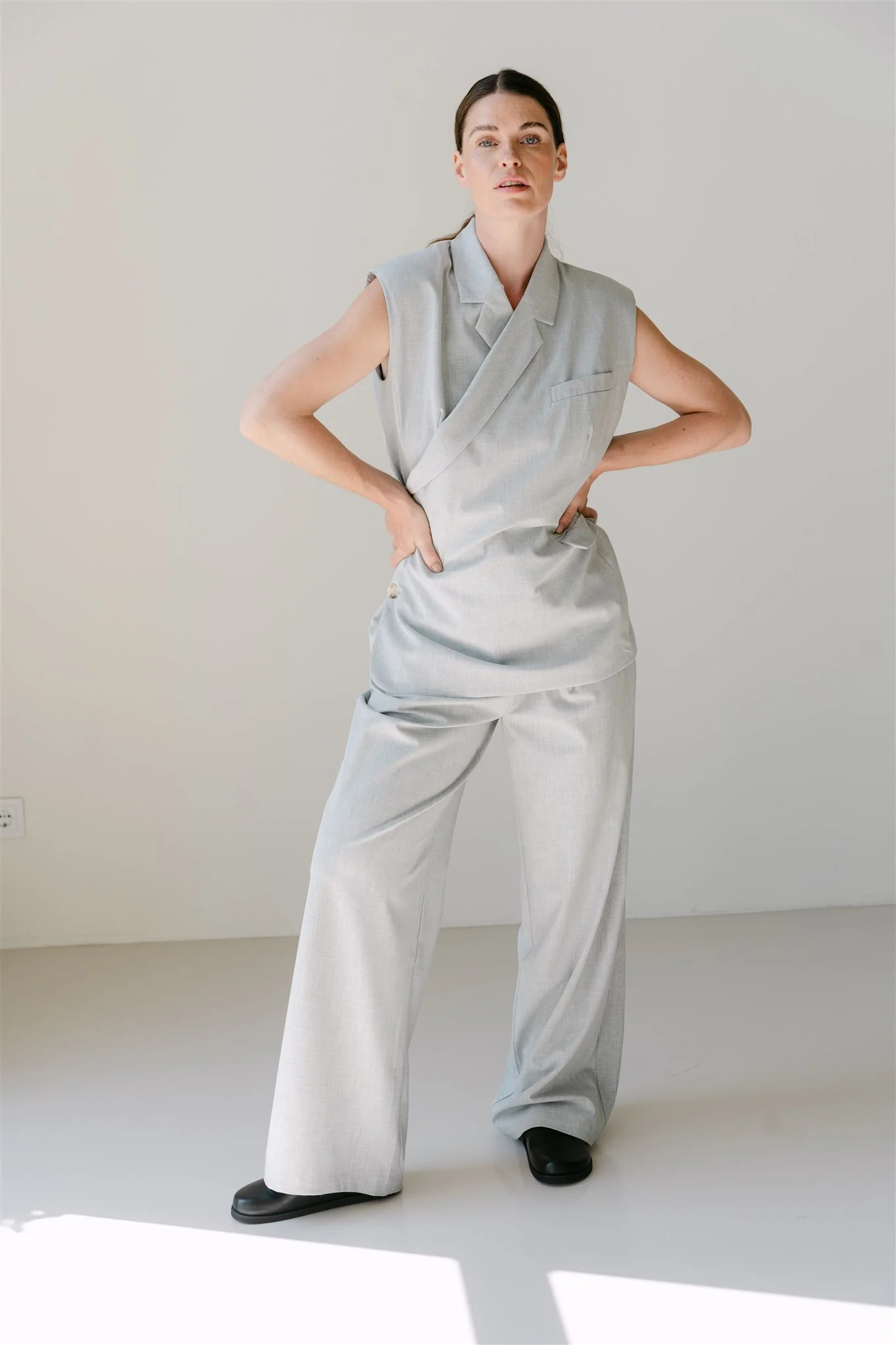 AlunaS6 Waistcoat | Light Grey - Afbeelding 4