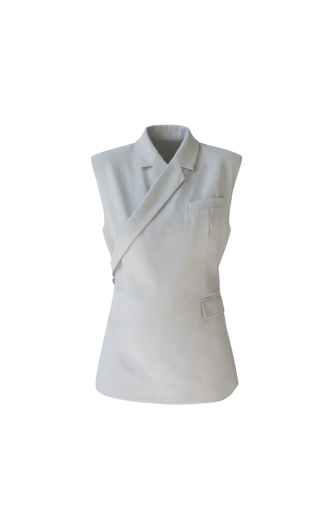 AlunaS6 Waistcoat | Light Grey - Afbeelding 7