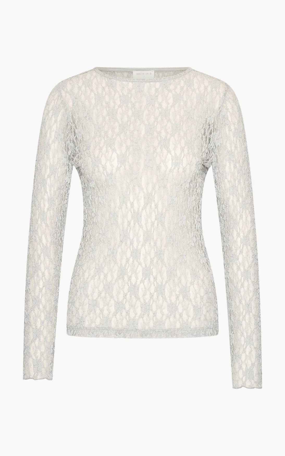 AnnieAA lace longsleeve | Silver