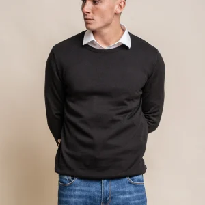 Cavani KN101 Black - Gebreide trui voor heren