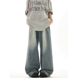 Baggy Flared Jeans Dames