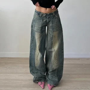 Baggy Jeans Dames Donker