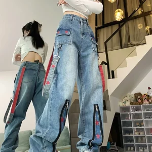 Baggy Jeans Dames High Waist