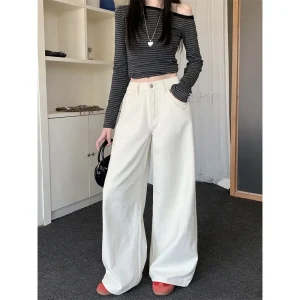 Baggy Jeans Dames Wit