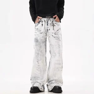 Baggy Jeans Heren Zwart Grijs