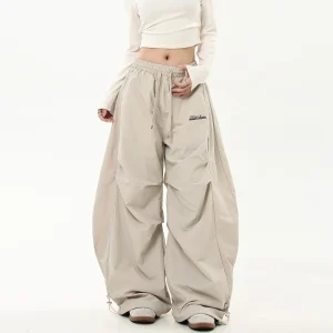 Beige Baggy Broek Dames