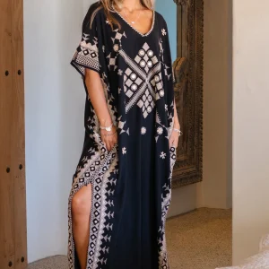 Long Kaftan Silla Sundara Black