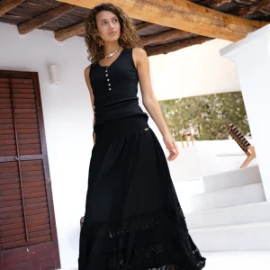 Long Skirt Morada Black