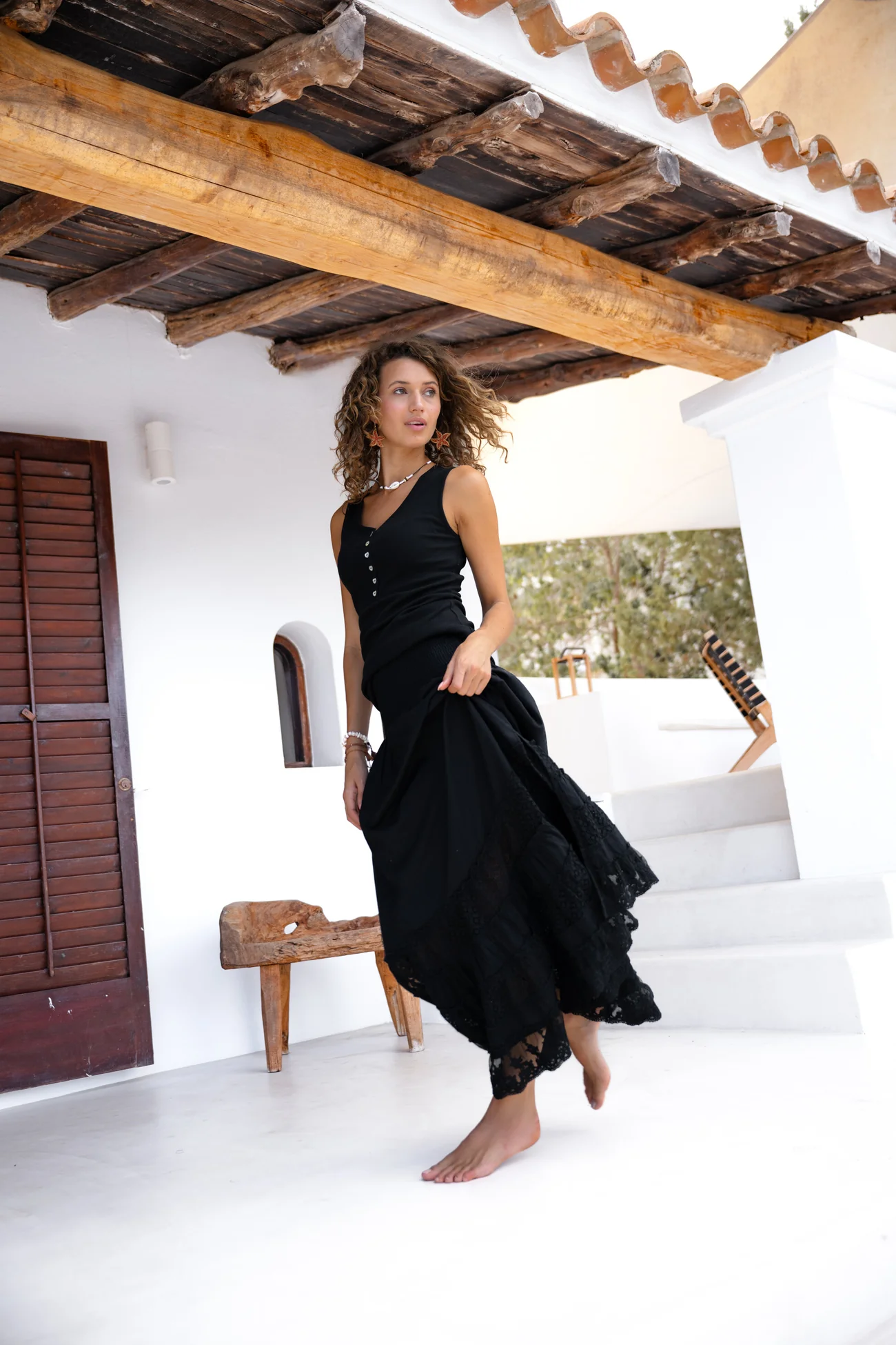 Rib Singlet Bodegas Black - Afbeelding 6