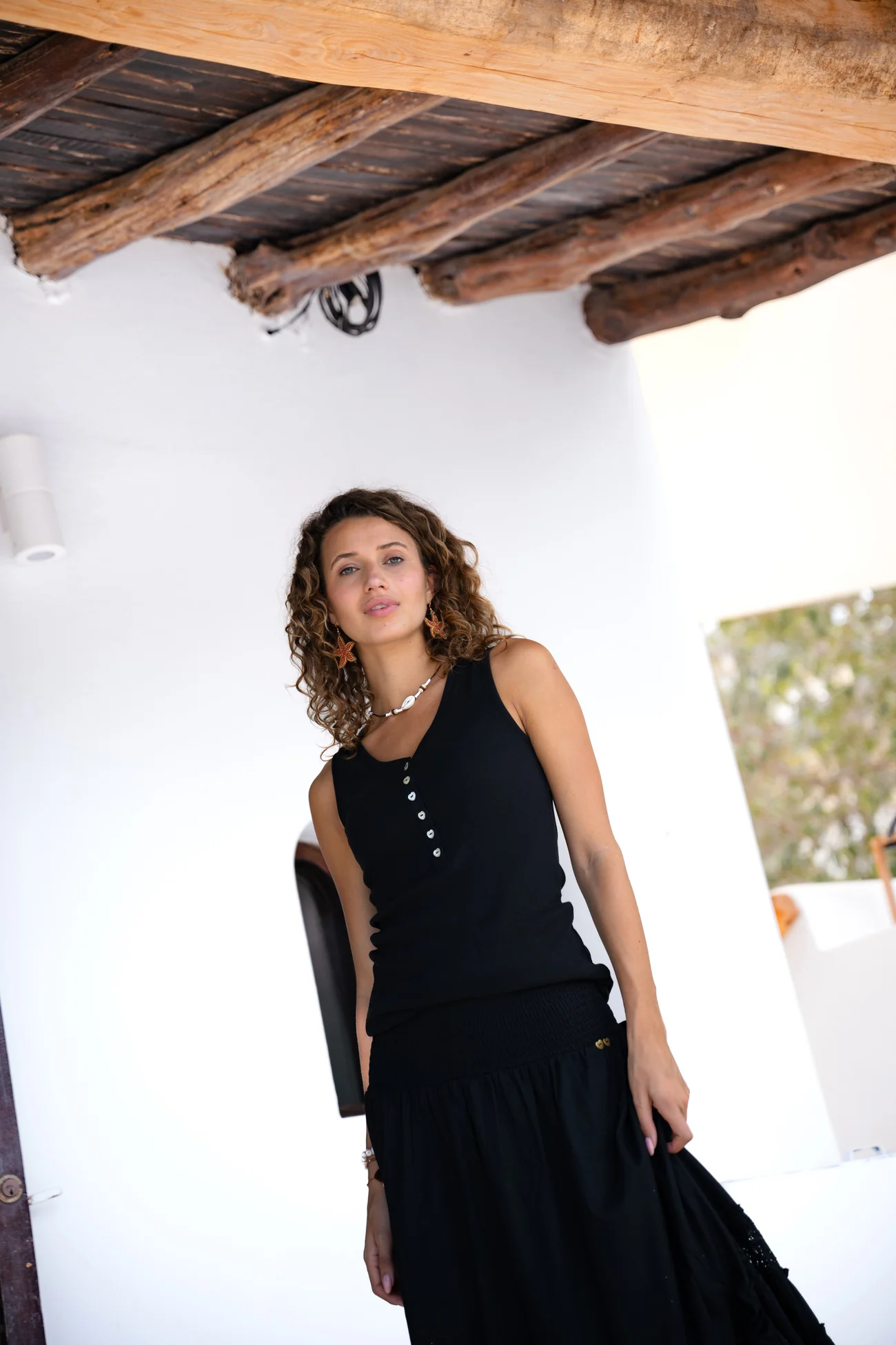 Rib Singlet Bodegas Black - Afbeelding 9