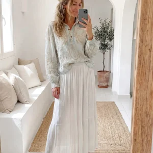 Blouse Briso Baroque Mint Print