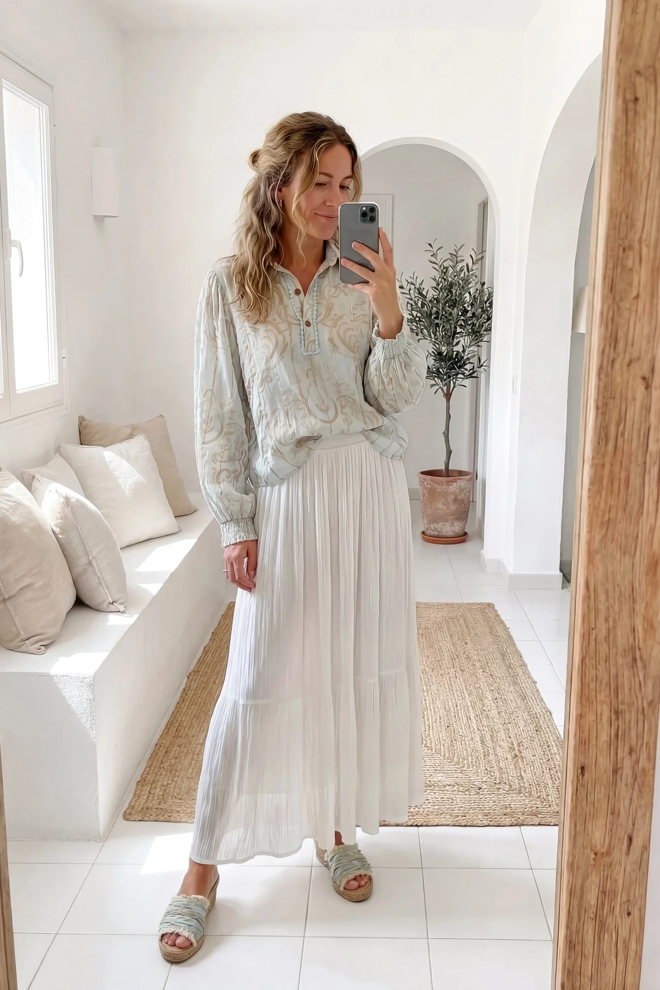 Blouse Briso Baroque Mint Print - Afbeelding 2