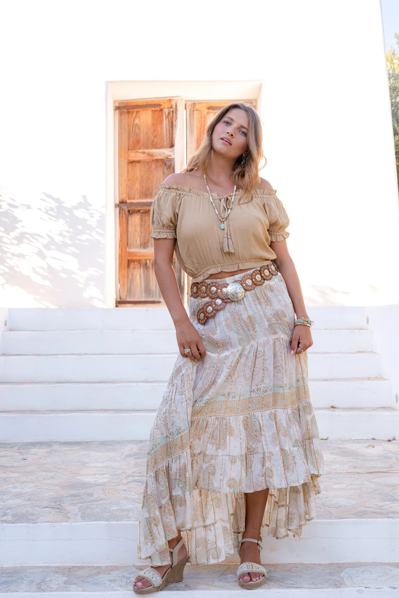 Skirt Santi Solmira Ivory - Afbeelding 6