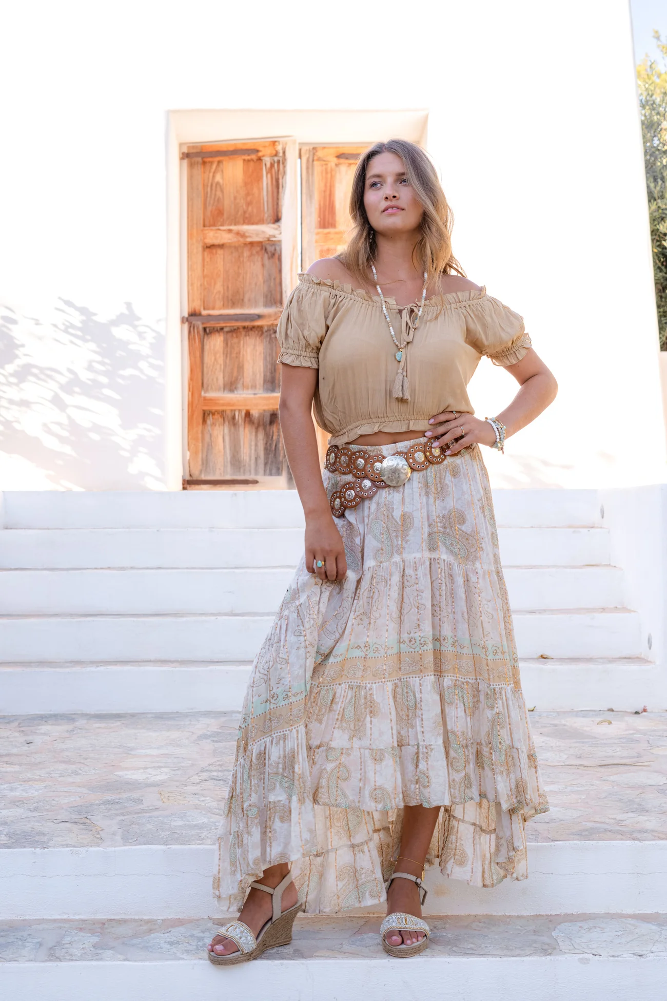 Skirt Santi Solmira Ivory - Afbeelding 7