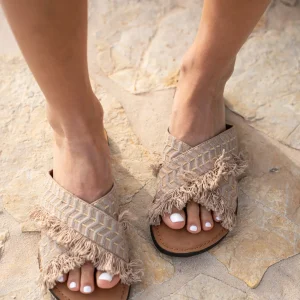 Slipper Cross Taupe